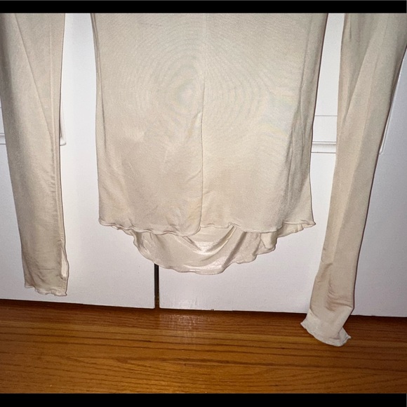 Free People Intimately Cream Ruffle Shirt - Picture 9 of 9